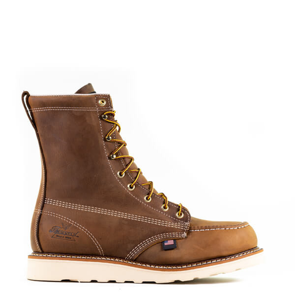 Thorogood American Heritage – 8″ Trail Crazy Horse Safety Toe – Moc Toe MAXWear Wedge™