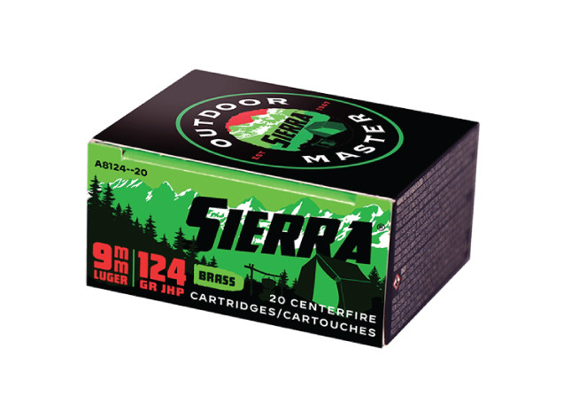 Sierra Outdoor Master 9mm 124Grain Jacketed Hollow Point