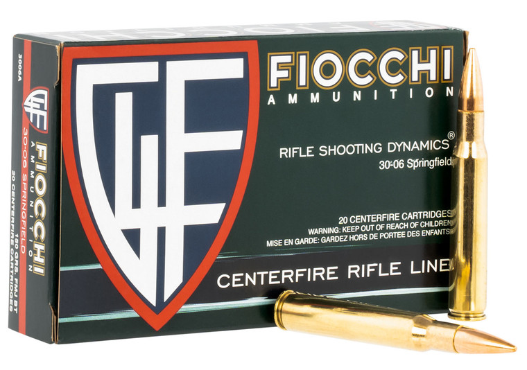 Fiocchi Range Dynamics .30-06 Springfield 150gr FMJ Boat Tail