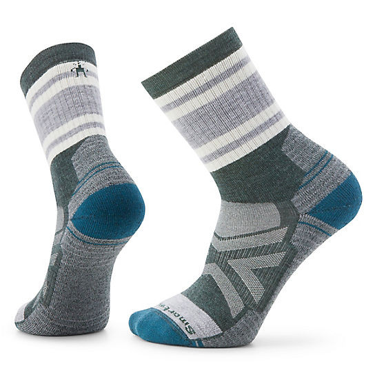 Smartwool Men's Hike Full Cushion Lolo Trail Crew Socks, Green, Size-Large