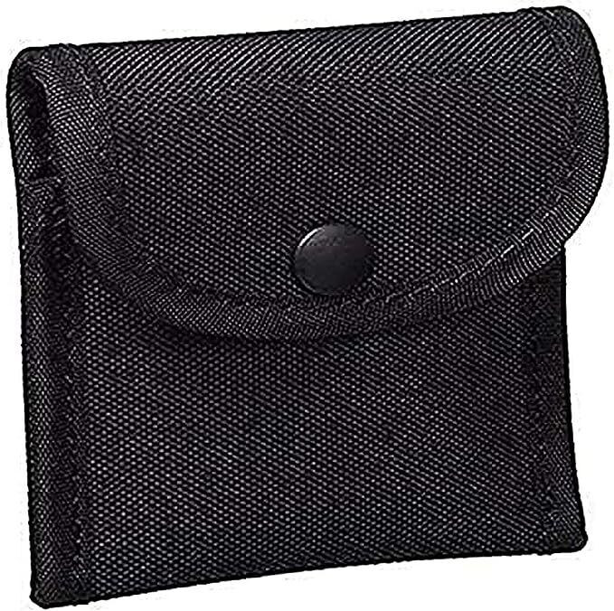 Uncle Mike's Cordura Latex Single Snap Close Glove Pouch, Black
