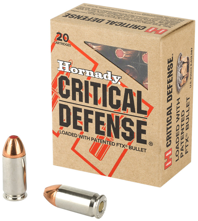 Hornady Critical Defense 45ACP 185 Grain Flex Tip Expanding