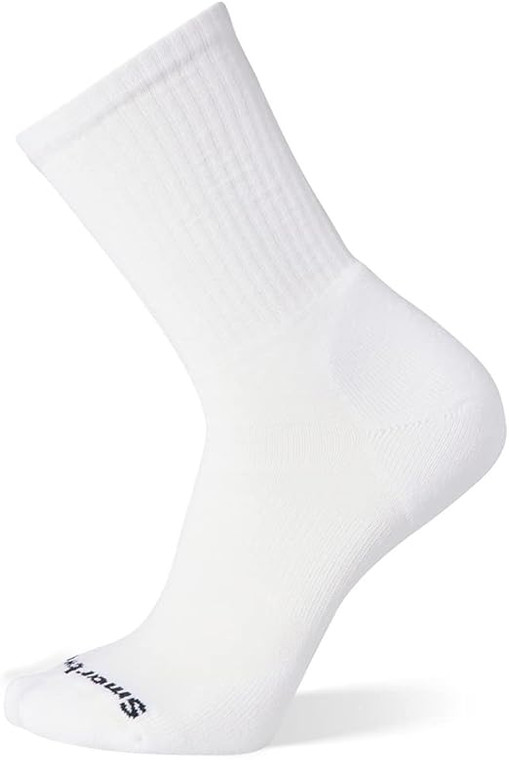 Smartwool Women’s Athletic Targeted Cushion Crew Socks, White - Large