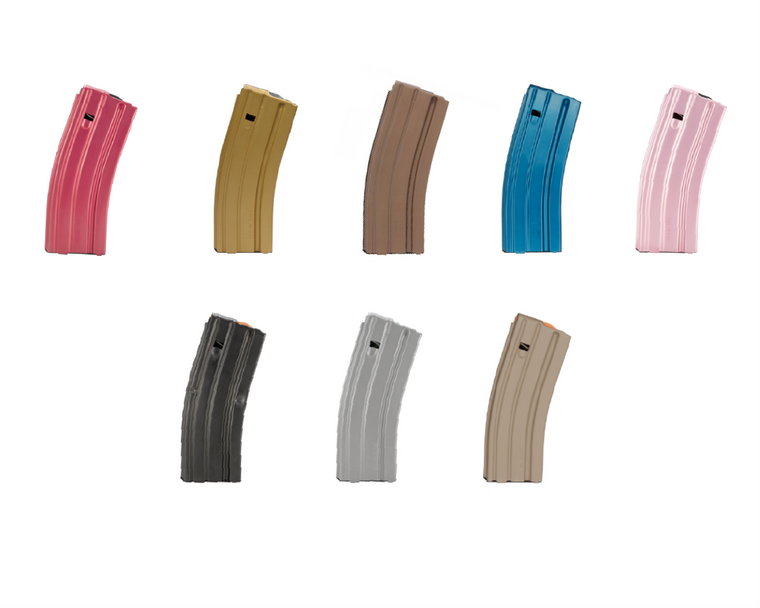 DURAMAG 30rd AR-15 Mag, 5.56 NATO/.223/300BLK, Rainbow 8 Pack