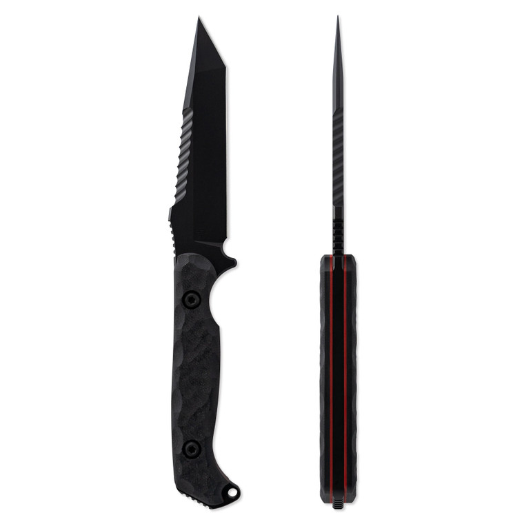 Toor Knives Darter T Fixed Blade Knife, Shadow Black