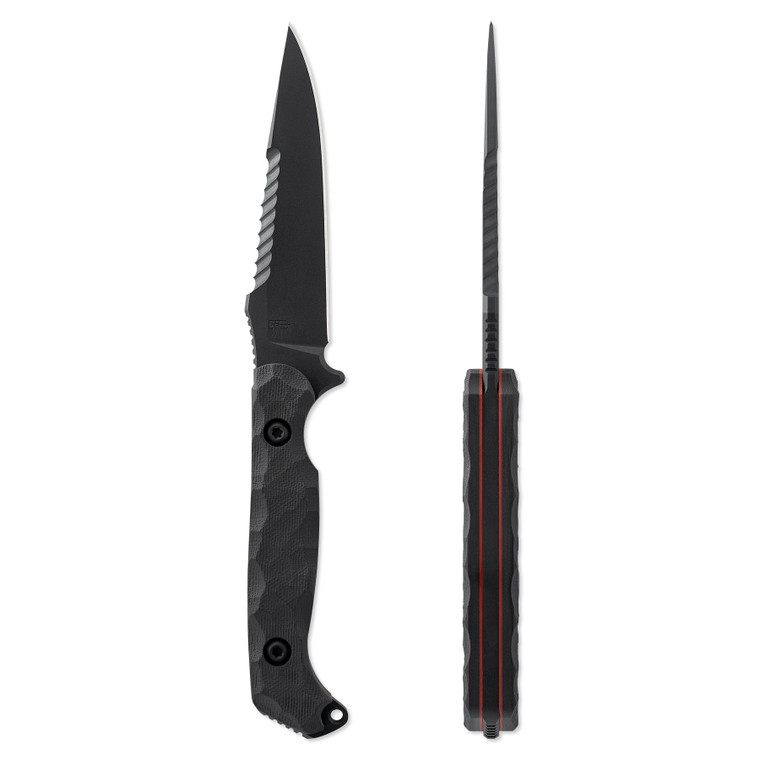 Toor Knives Darter S Fixed Blade Knife, Shadow Black
