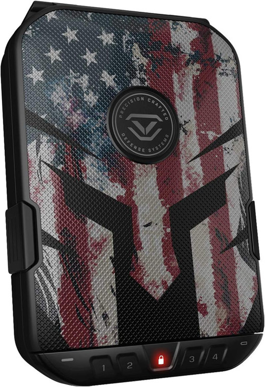Vaultek LifePod 2.0 Special Edition Electronic Handgun Case, Spartan Flag