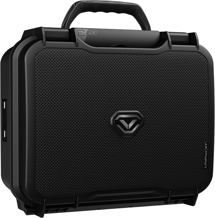 Vaultek LifePod XT Series Biometric Tray, Pistol and Magazine Racks Gun Safe, Black