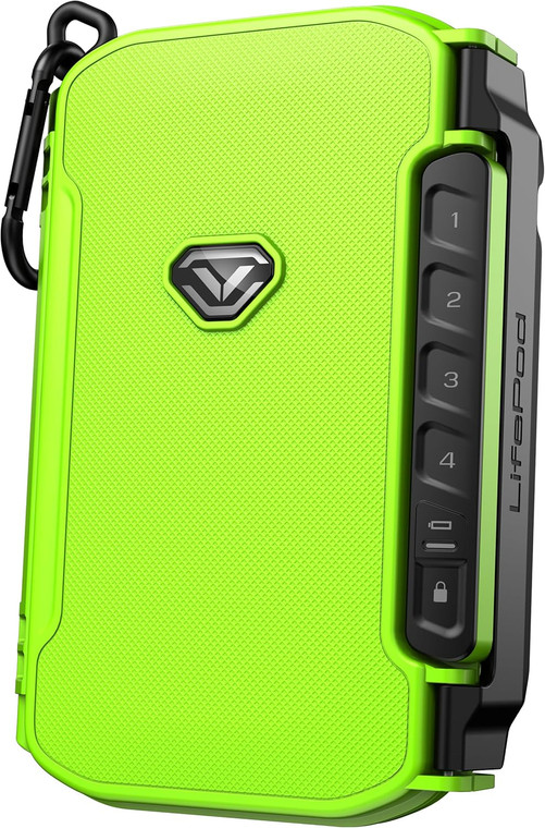 Vaultek LifePod X Micro Weatherproof Electronic Secure Locking Case, Green