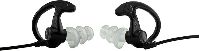 SureFire EP-5 Sonic Defenders Max Triple Flanged Earplugs, Black, Medium