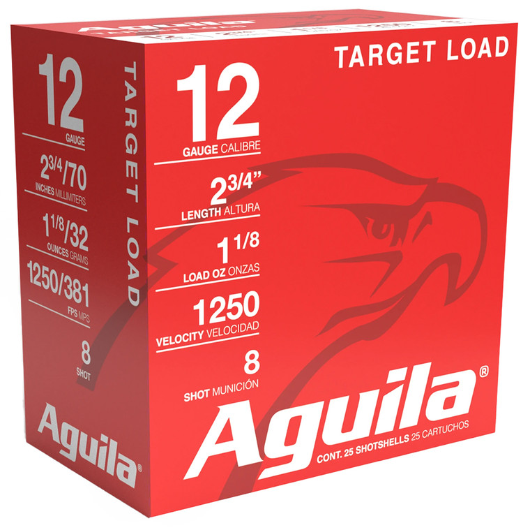 Aguila Target Load Competition 12 Gauge 2.75" 1-1/8 oz (32 Grams) 8 Shot