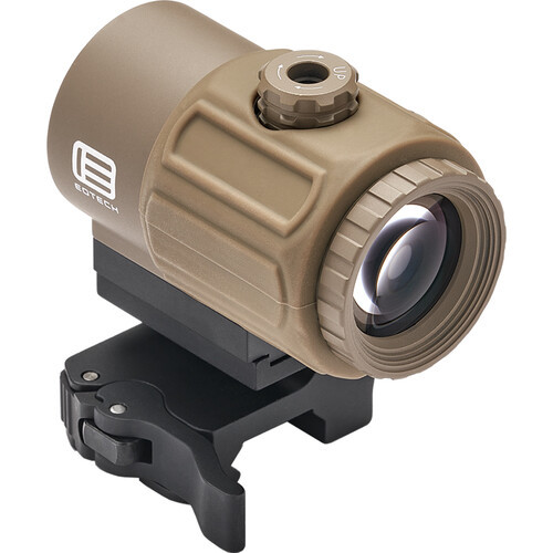EOTECH G43 Micro 3x Magnifier with Quick Detach Switch to Side Mount – Tan
