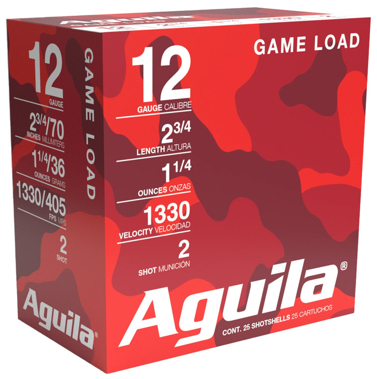 Aguila Birdshot High Velocity 12 Gauge 2.75" 1 1/4 oz 2 Shot