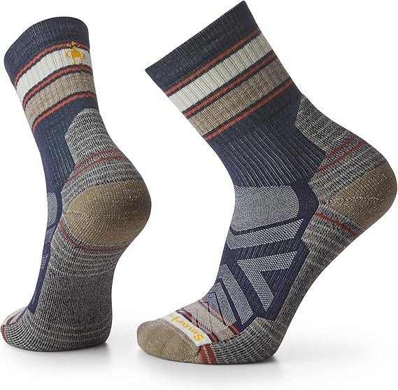 Smartwool Men's Hike Light Cushion Mid Crew Socks, Deep Navy, Large