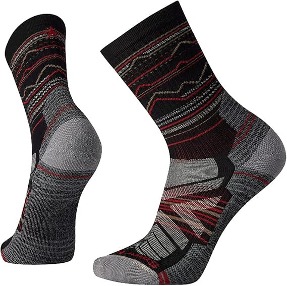 Smartwool Men’s Hike Light Cushioning Crew Socks, Black, X Large