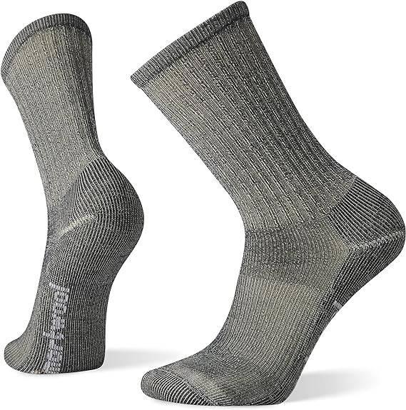Smartwool Men's Classic Hike Light Cushion Crew Socks - Light Gray, Large