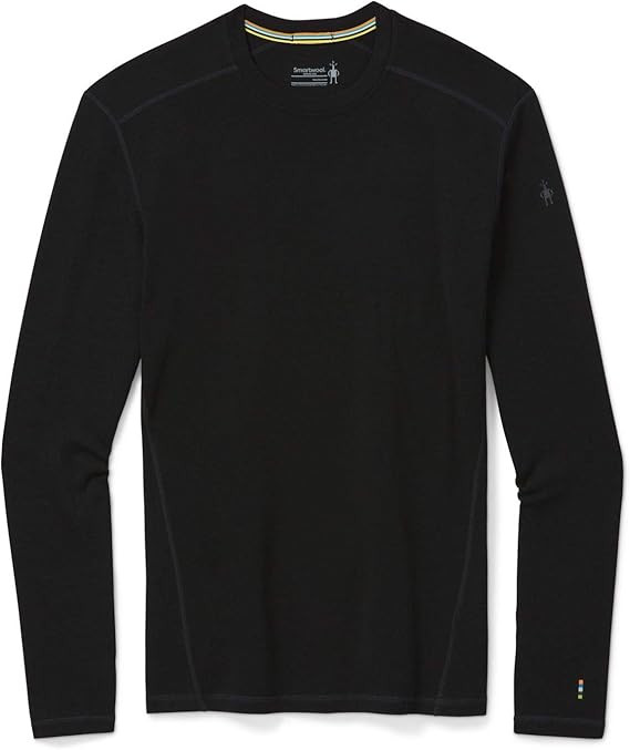 Smartwool Men's Merino Baselayer 250 Crewneck Shirt, Black, Large