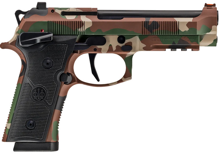Beretta 92XI Combat 9mm, 4.7" Barrel, 15+1, BDU Camo, Rail, Ambidextrous