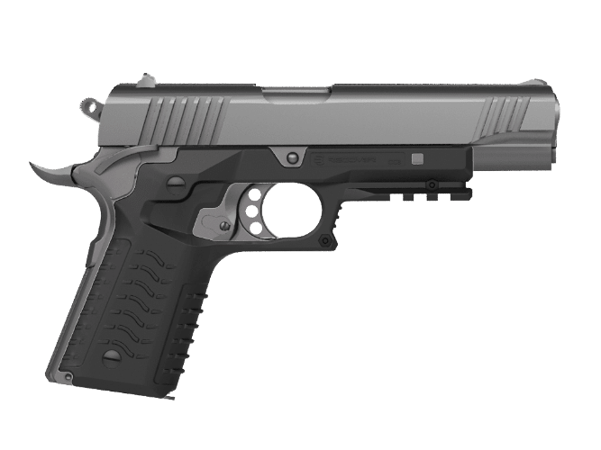 Recover Tactical CC3H Grip & Rail System for Full-Size 1911 - Black