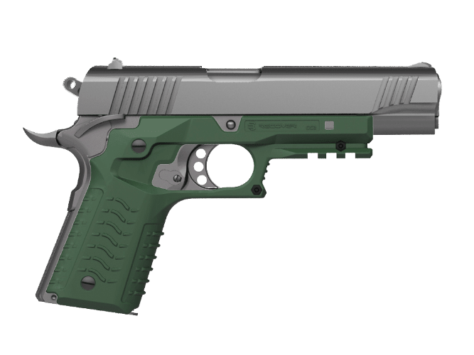 Recover Tactical CC3H Grip & Rail System for Full-Size 1911 - Olive Drab
