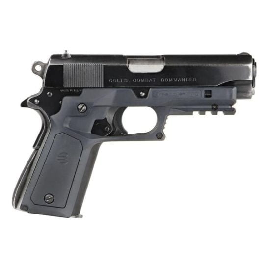 Recover Tactical Grip & Rail System for 1911 – Lgt Gry Frame Lgt/dk Gry Panel