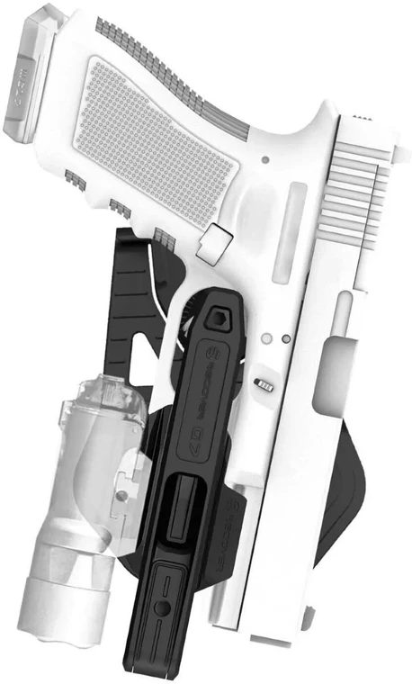 Recover Tactical OWB Paddle Holster For Glock 17/19, Black