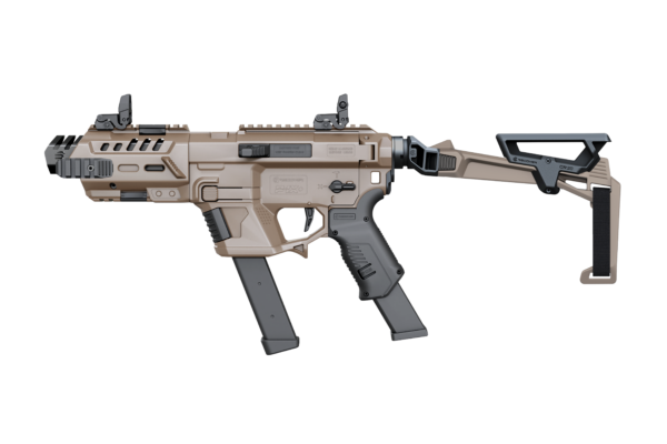 Recover Tactical P-IX+Basic PG9 Folding Brace with Metal Front Guard, Tan