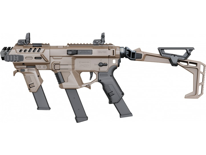 Recover Tactical P-IX+MG PG9 SR20 Metal Front Guard Folding Stock, Tan