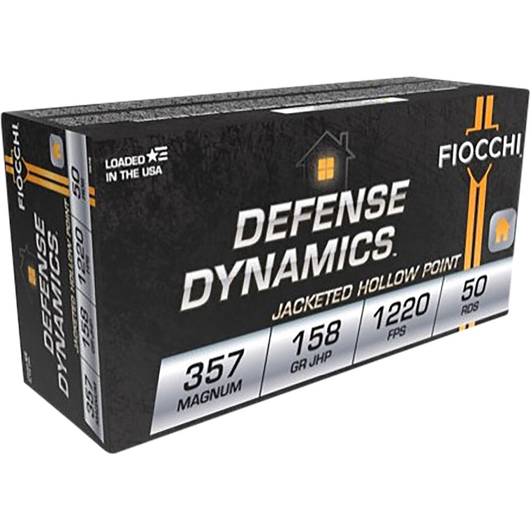 Fiocchi Defense Dynamics 357 Mag 158 Grain Jacketed Hollow Point