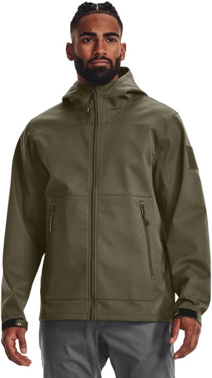 Under Armour Men's Tactical Softshell Jacket, Marine Od Green, XX-Large