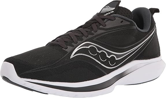 Saucony Men's Kinvara 13 Running Shoes, Black/Silver, Size 11.5M