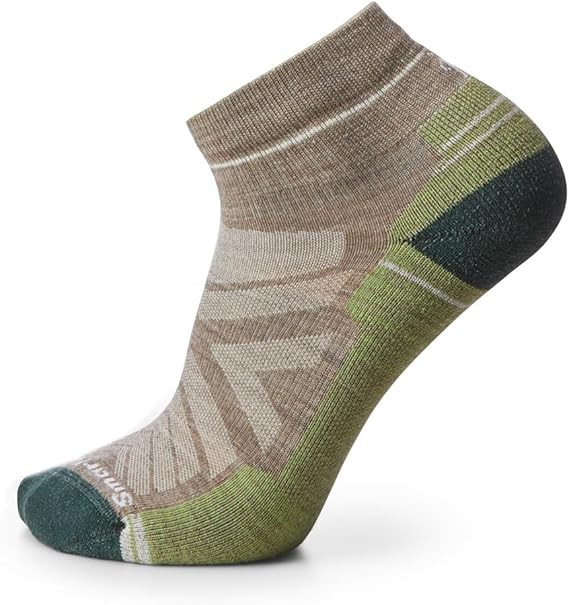 Smartwool Men's Light Cushion Merino Wool Ankle Socks, Fossil, Size Large