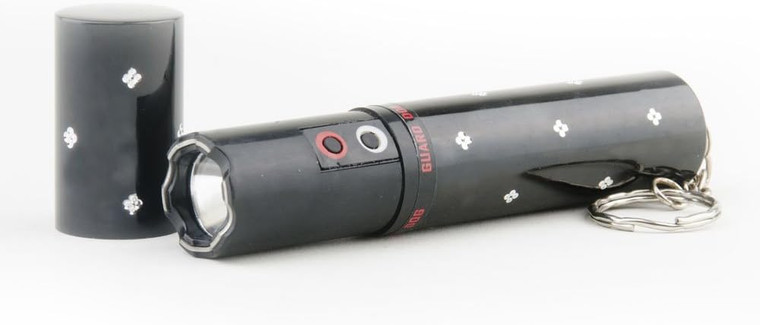 Guard Dog Security Concealed Lipstick Rechargeable Gun Flashlight , Black
