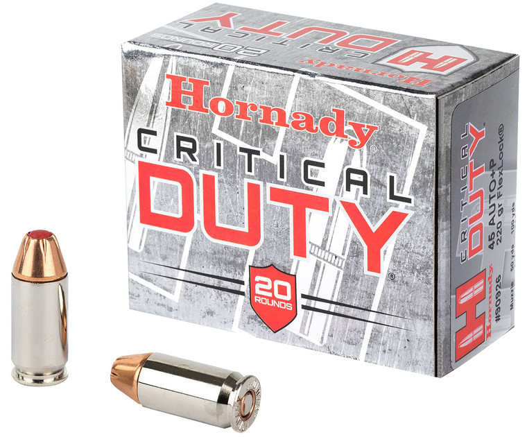 Hornady Critical Duty 45 ACP +P 220 Grain Hornady FlexLock