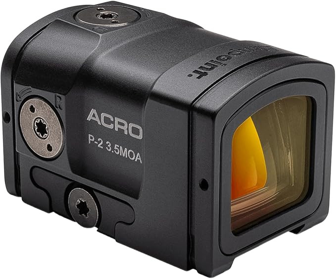 Aimpoint ACRO P-2 Red Dot Reflex Sight – 3.5 MOA, Black, Aluminum Cap