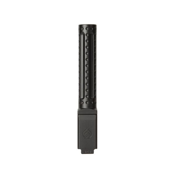 Ballistic Advantage 9mm Glock 19 Gen 3-5 QPQ Black Non-Threaded Bomber Fluting Barrel