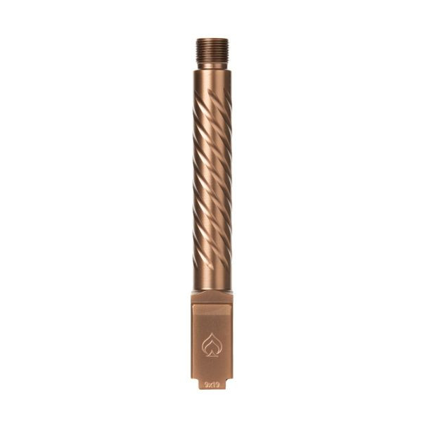 Ballistic Advantage 9mm Glock 17 Gen 3-4 PVD Copper Threaded Spiral Fluting Barrel