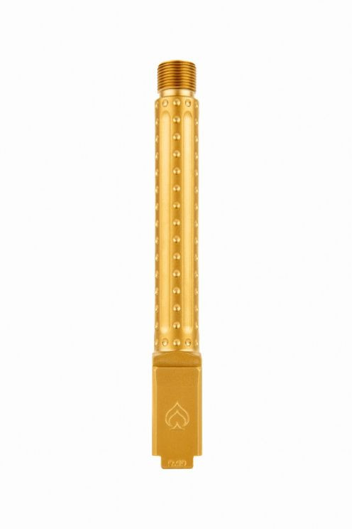 Ballistic Advantage 9mm Glock 17 Gen 5 PVD Gold Threaded Bomber Fluting Barrel