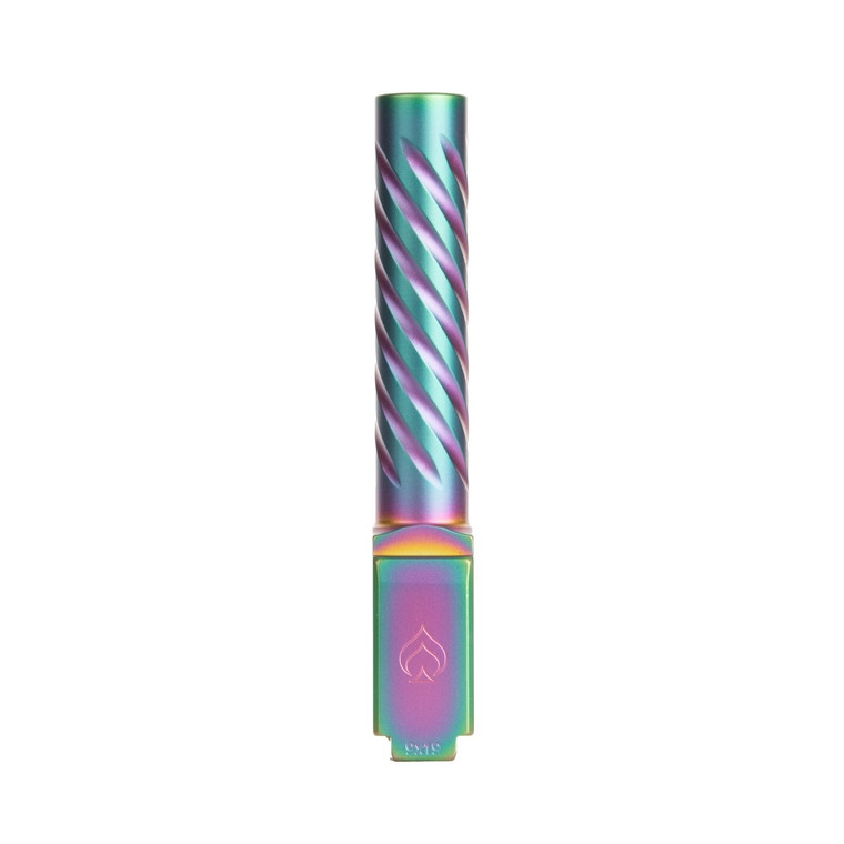 Ballistic Advantage 9mm Glock 19 Gen 3-5 PVD Iridescent Non-Threaded Spiral Fluting Barrel