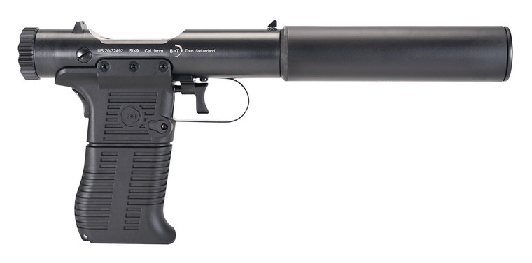 B&T Station Six Bolt-Action Pistol .45 ACP, 5.1â€ Barrel, Suppressor, 7-Rd Mag