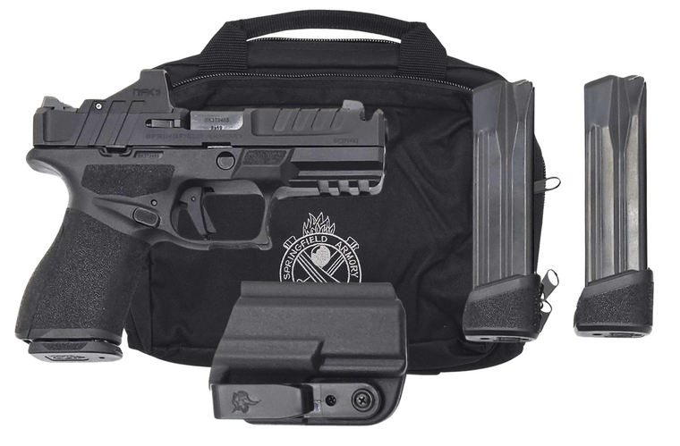 Springfield Echelon Compact 9mm 18rd Pistol, Gear Up Kit, W/ Optic, Holster & Range Bag