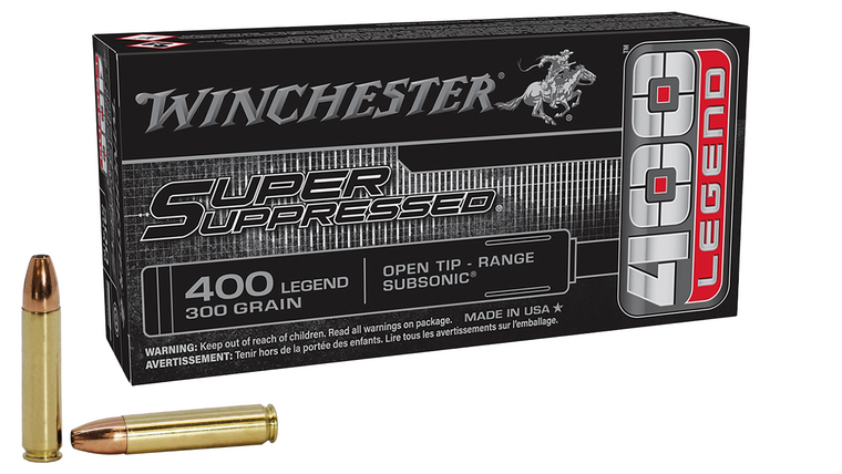 Winchester Super Suppressed 400 Legend 300 Grain Open Tip (OT) Ammo