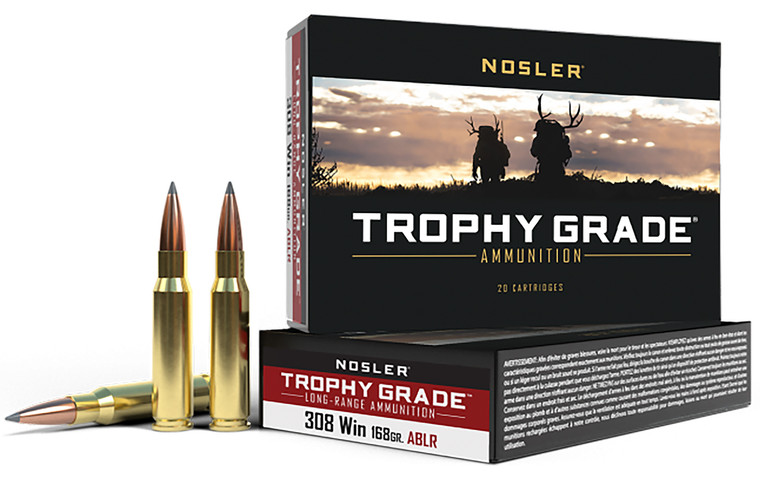 Nosler Trophy Grade 308 Win 168 Grain AccuBond Long-Range Ammo
