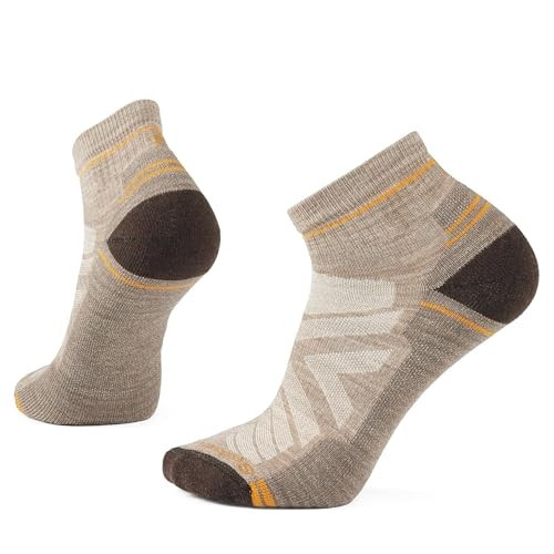 Smartwool Men's Hike Light Cushion Ankle Socks, Fossil/Chestnut