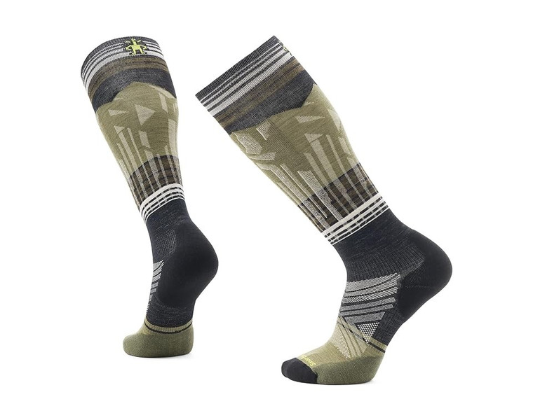 Smartwool Men's Ski Targeted Cushion Summit Shot OTC Socks – Black