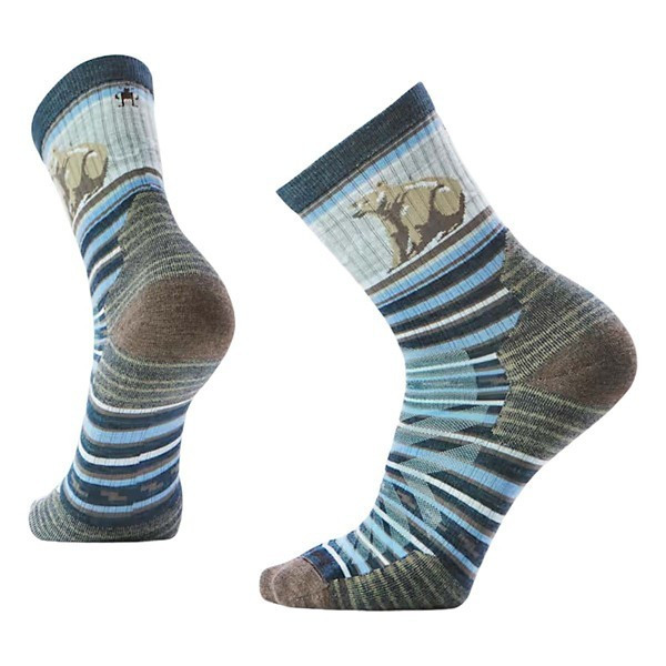 Smartwool Men's Hike Targeted Cushion Mid Crew Socks – Twilight Blue