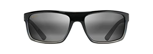 Maui Jim Unisex Byron Bay Polarized Wrap Sunglasses – Neutral Grey Lens