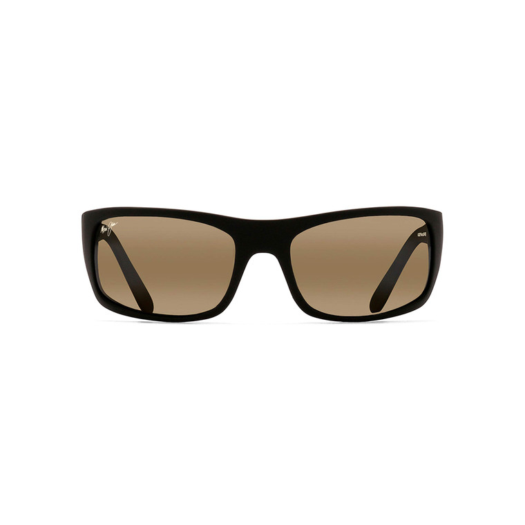 Maui Jim Unisex Peahi Polarized Sunglasses – Black Frame, SuperThin Glass Lenses