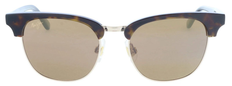 Maui Jim Unisex Holomua Rectangle Sunglasses – 52mm, Shiny Dark Brown