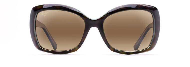 Maui Jim Unisex Orchid Polarized Sunglasses – Tortoise Peacock Frame, Bronze Lens
